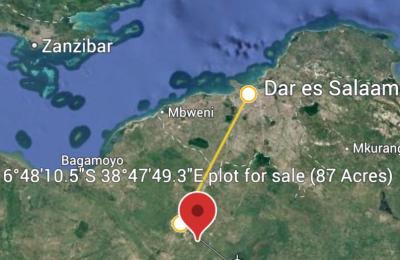 Prime 87-Acre Land for Sale – Kongowe, Kibaha Municipality